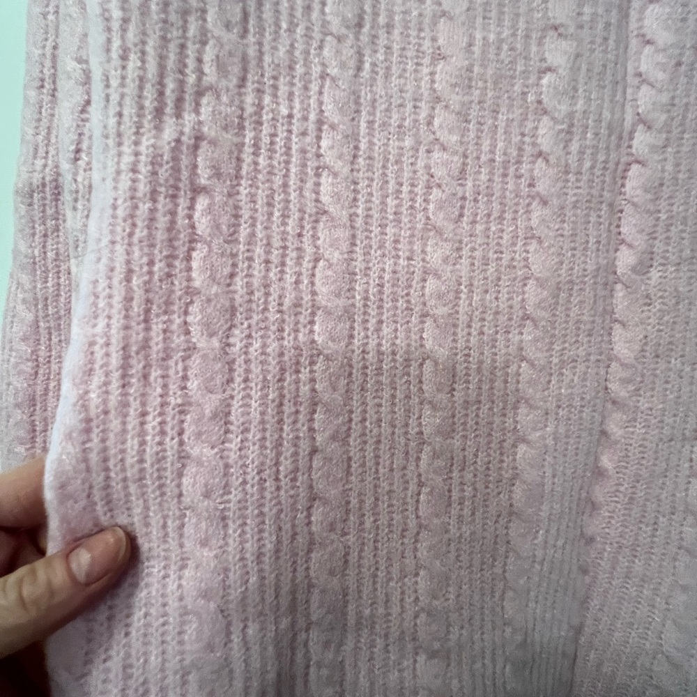 Pink Ruffled Knit Sweater - Picture 3 of 5